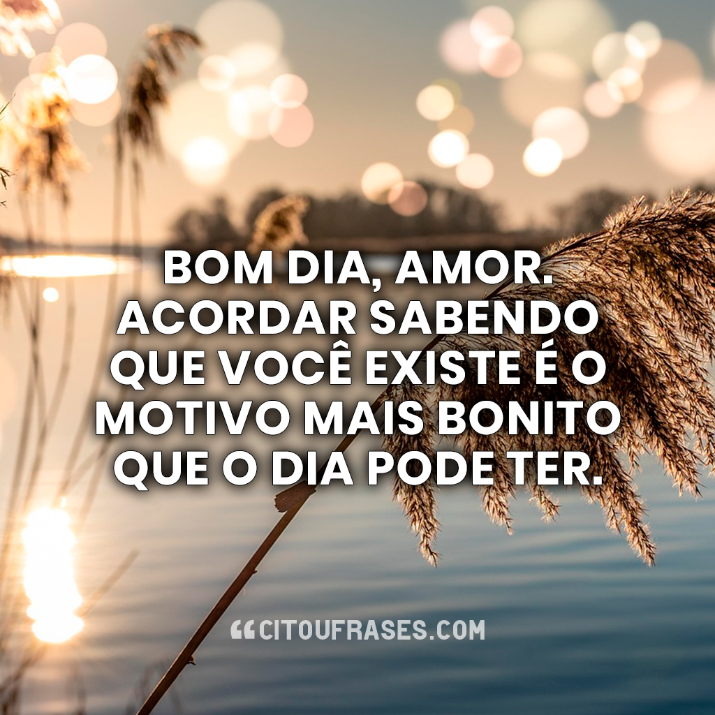 Mensagem de Bom Dia para Esposa Romântica e Carinhosa